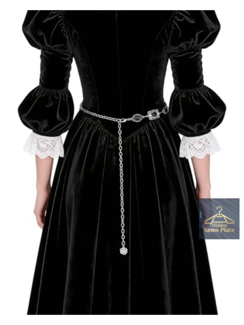 Medieval Waist Chain Renaissance Belt Rhinestone Adjustable Costume Accessory - Picture 3 of 5
